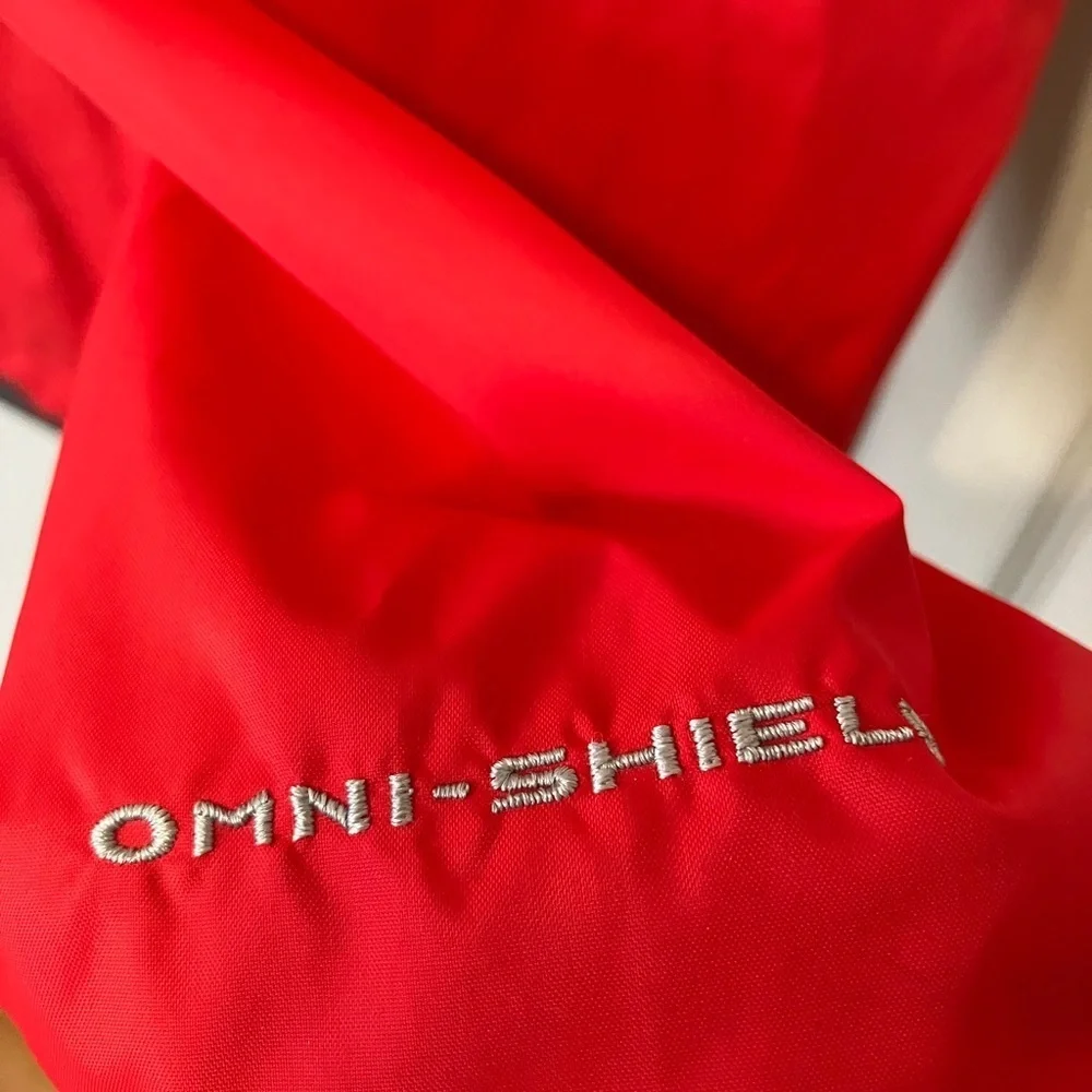 Columbia Men’s Windbreaker‎ Sz L Red Waterproof Nylon Casual Fall Lightweight